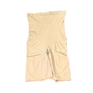 SPANX Cream High Waist Mid Thigh Shapewear Size 1X